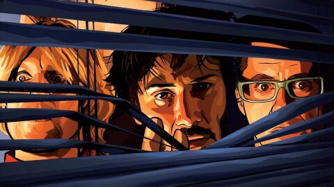 A Scanner Darkly backdrop