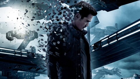 Colin Farrel disintegrating into bits